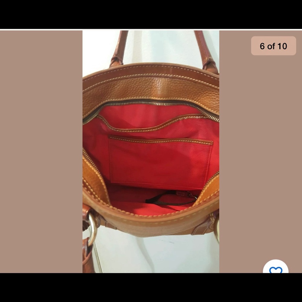 Dooney & Bourke caramel Tan Camel Pebble Leather - Picture 10 of 10